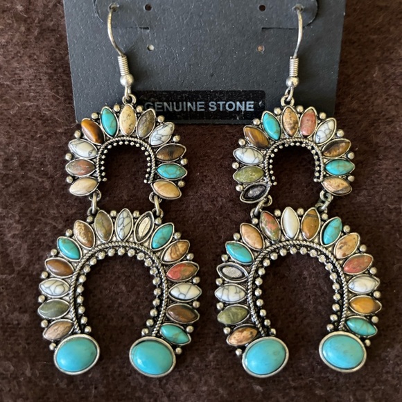 Shyanne Multi Colored Stone Earrings - Picture 2 of 3